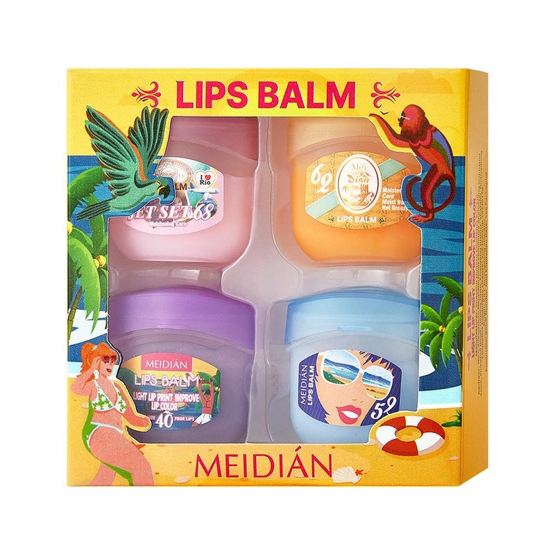 Meidian lip balm and lip mask set, anti-chapped, moisturizing and hydrating lip mask
